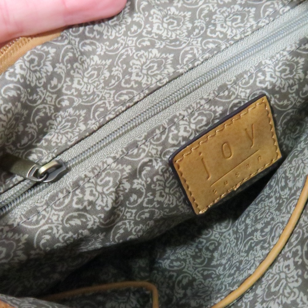 Joy Susan Vegan Leather Crossbody Bag Brown Mustard Yellow Clutch Pouch Lot of 2 - Picture 5 of 16